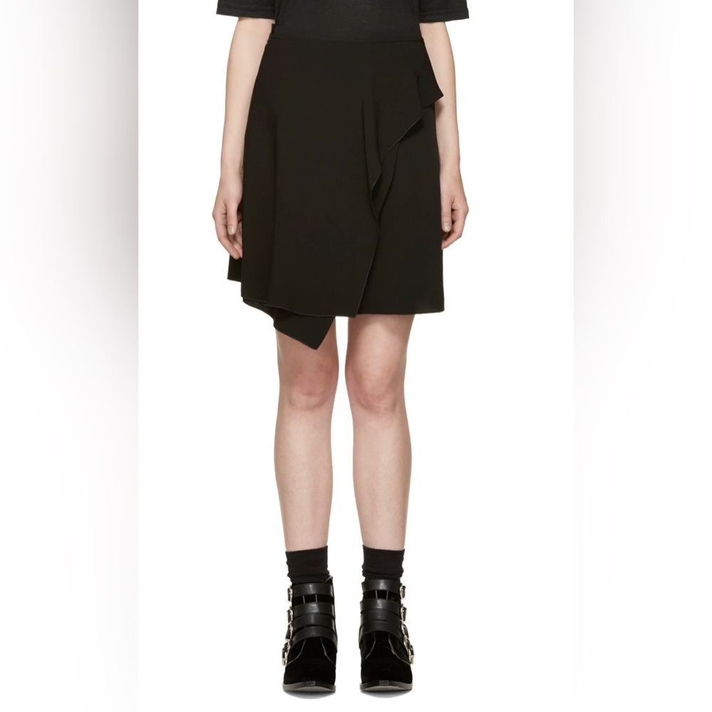 BNWT Isabel Marant Black Asymmetrical Wrap Skirt | Size 40